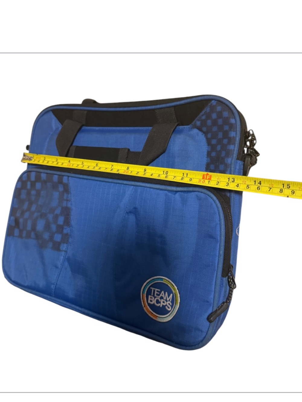Blue Men's Laptop Briefcase team bcps - Picture 3 of 9